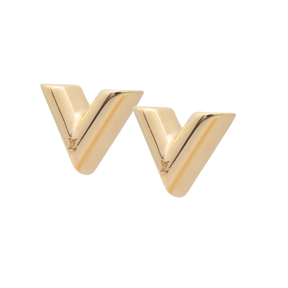 Shop Louis Vuitton Essential v stud earrings (M63208, M68153) by