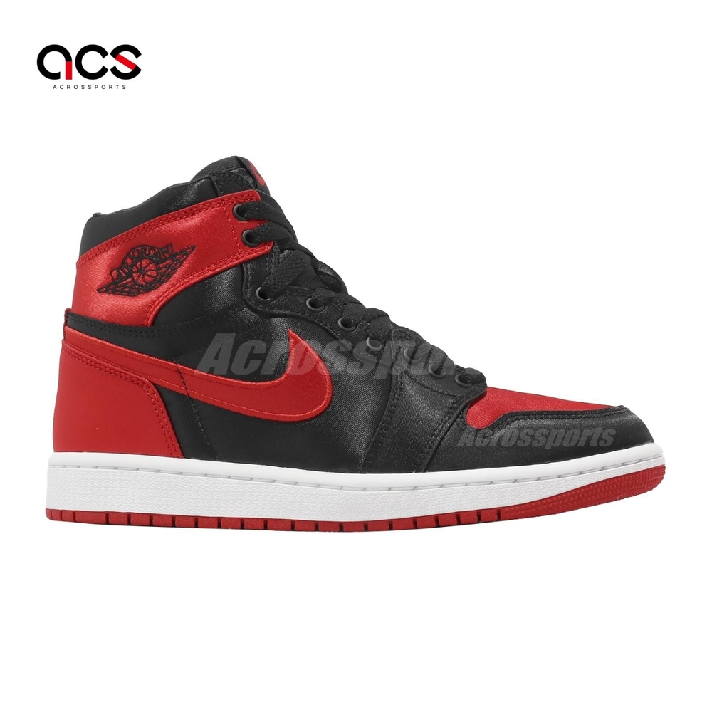 Nike Wmns Air Jordan 1 Retro High OG 女鞋男鞋黑紅AJ1 緞面FD4810