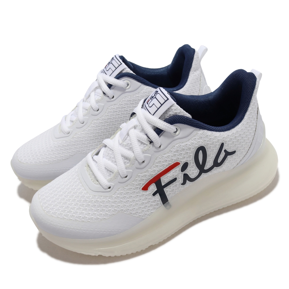 Fila 慢跑鞋 Bubble Popup 2.0 女鞋 斐樂 氣墊 穩定 彈性 緩震 耐磨 穿搭 白 藍 5J927V123