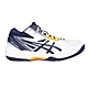 ASICS GEL-TASK MT 3 男排羽球鞋-羽毛球 訓練 亞瑟士 1071A078-100 白丈青黃 product thumbnail 1