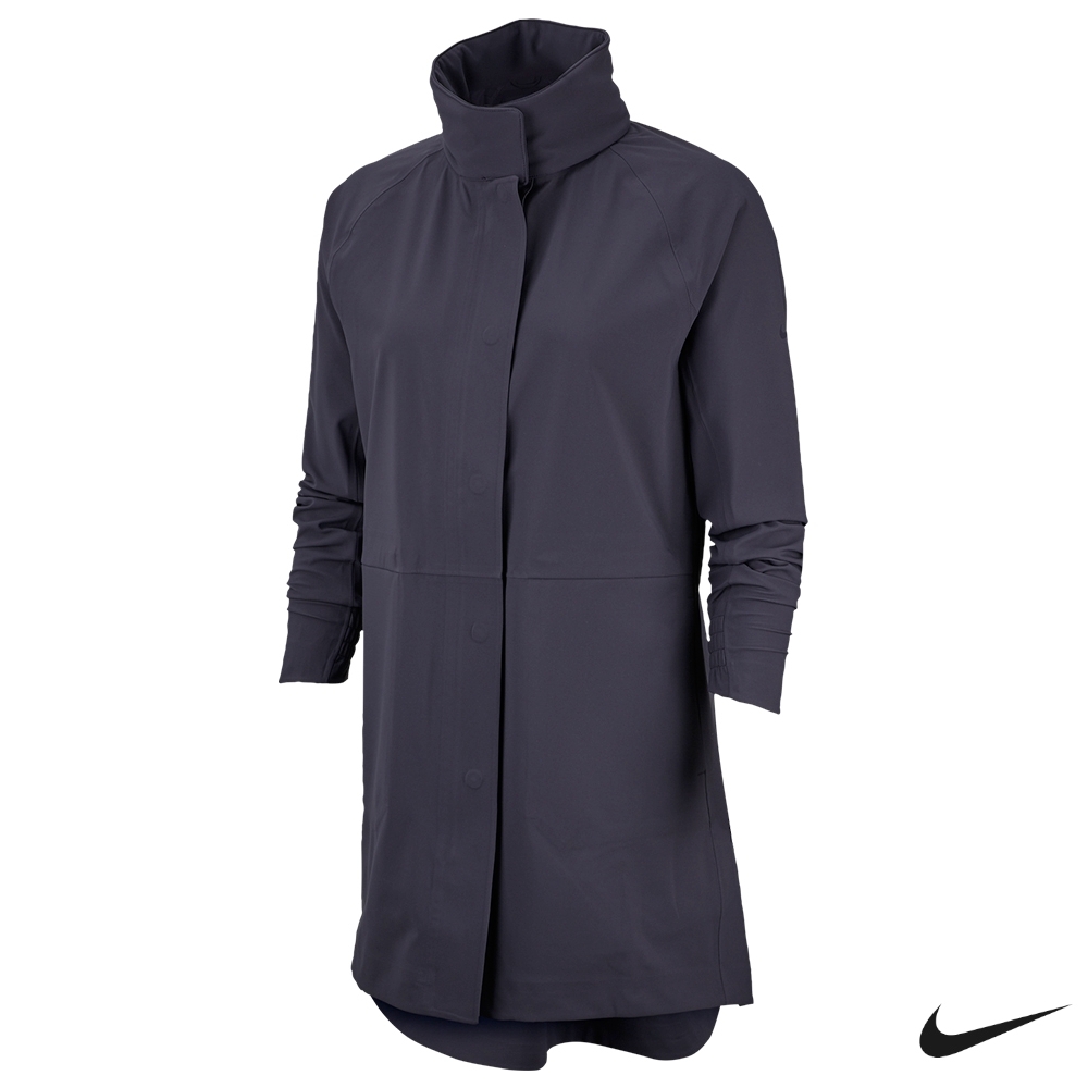 Nike Golf 女 防風防水運動機能長版外套 深灰 AV3698-015