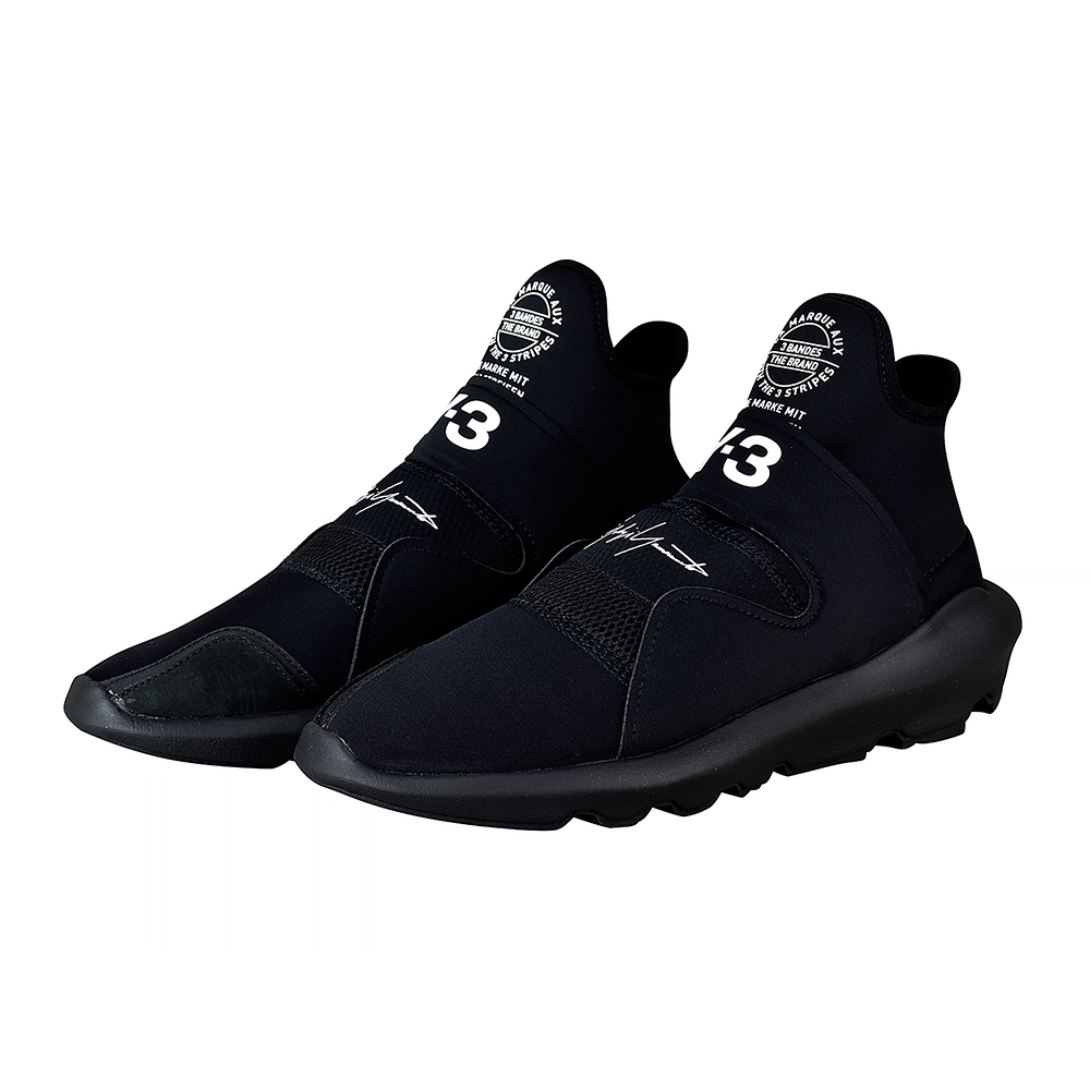 adidas Y-3 SUBEROU 印花LOGO不織布運動鞋(黑)