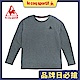 le coq sportif 法國公雞牌休閒落肩圓領T恤 男女-深灰 product thumbnail 1