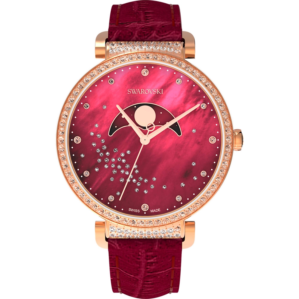 SWAROVSKI施華洛世奇 Passage Moon Phase星河登月腕錶(5613323)-36mm