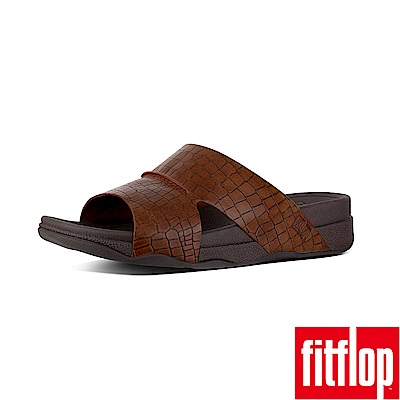 FitFlop TM-BANDO MEN S CROC EFFECT-深褐色