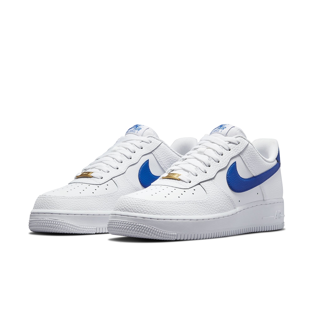 NIKE 休閒鞋男鞋運動鞋AF1 皮革AIR FORCE 1 07 LO 白藍DM2845