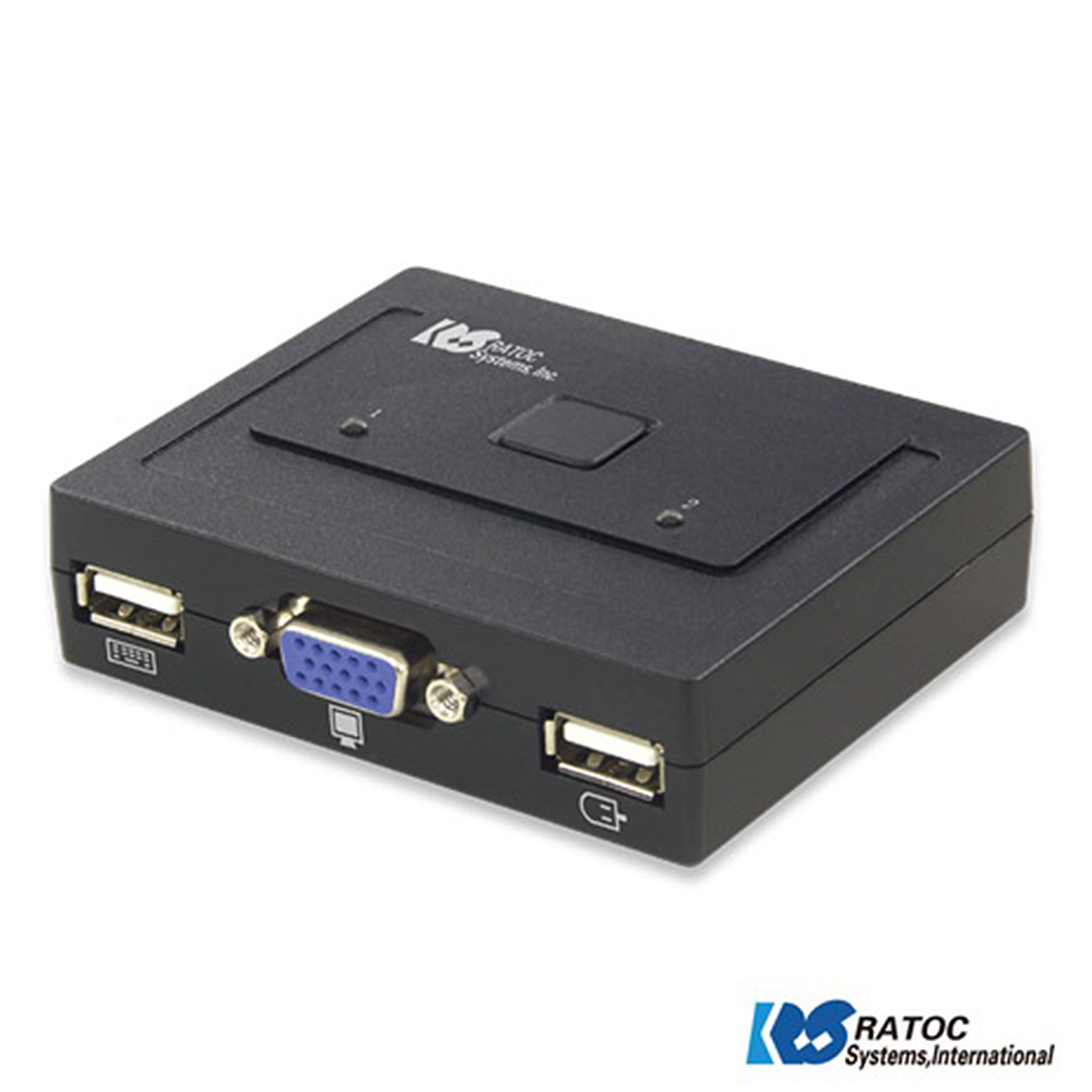 日本RATOC 2-Port VGA USB電腦KVM切換器 (REX-230U)