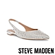 STEVE MADDEN-CARE-RE 鑽面尖頭繞踝平底鞋-銀色 product thumbnail 1