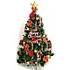 摩達客 10尺豪華版裝飾綠聖誕樹+紅金色系配件組(不含燈)YS-GT010001 product thumbnail 1
