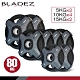 【BLADEZ】OP1-PU灰色奧林匹克包膠槓片-80KG超值組（5KG*2入／10KG*4入／15KG*2入） product thumbnail 1