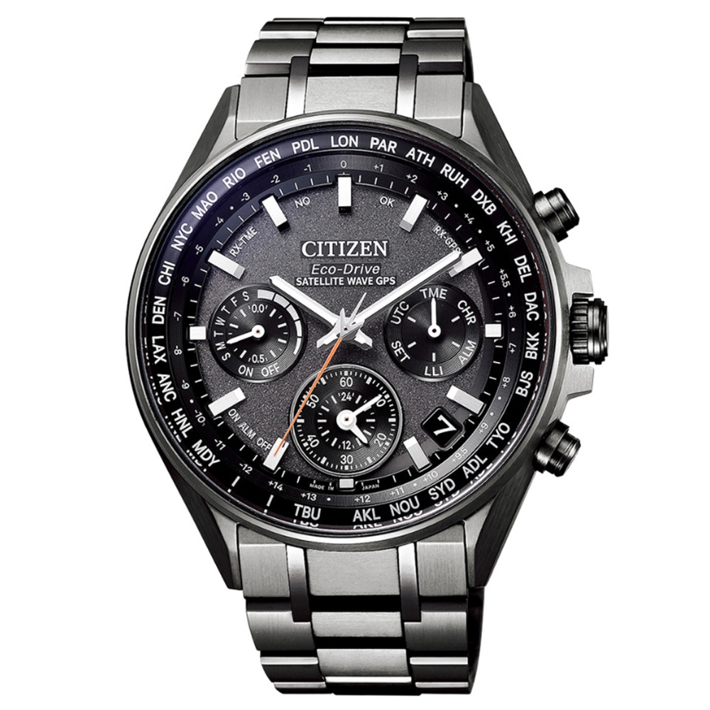 CITIZEN星辰 GENT'S系列 GPS對時 光動能計時腕錶 44mm/CC4004-58E