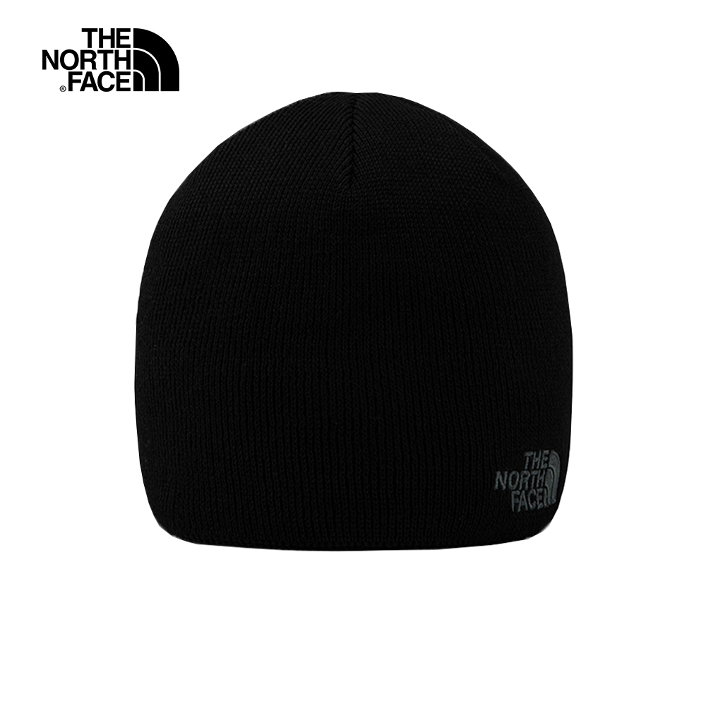 The North Face北面男女款黑色舒適保暖針織毛帽｜A5WHJK3