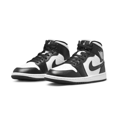 【NIKE 耐吉】休閒鞋 Air Jordan 1 Mid Panda WHITE/BLACK 黑白 女款 DV0991-101