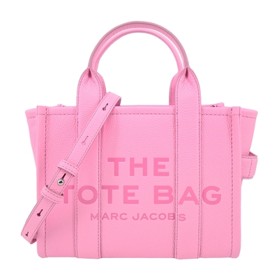 MARC JACOBS THE LEATHER MINI TOTE 皮革兩用托特包-迷你/螢光粉