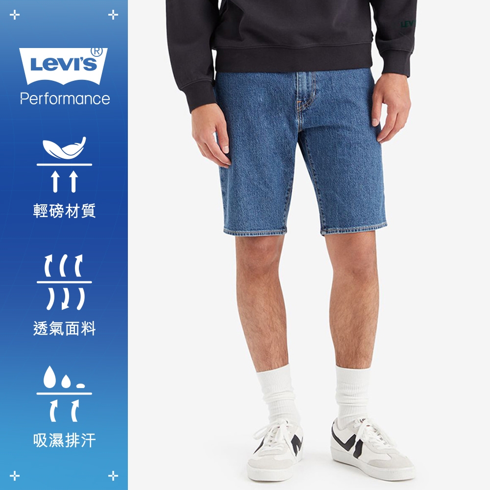 Levi's 男款 405低腰膝上彈性牛仔短褲