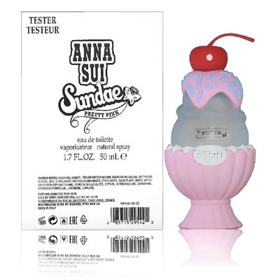 Anna Sui Sundae Pretty Pink 果漾聖代淡香水- 粉紅柚惑 50ml Tester 包裝 (原廠公司貨)