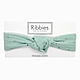 英國Ribbies成人寬版扭結髮帶-薄荷綠金點點 product thumbnail 1