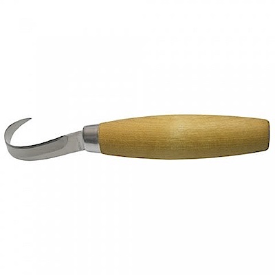 MORAKNIV Wood Carving Hook 164S 不鏽鋼彎勾木雕刀 原木色