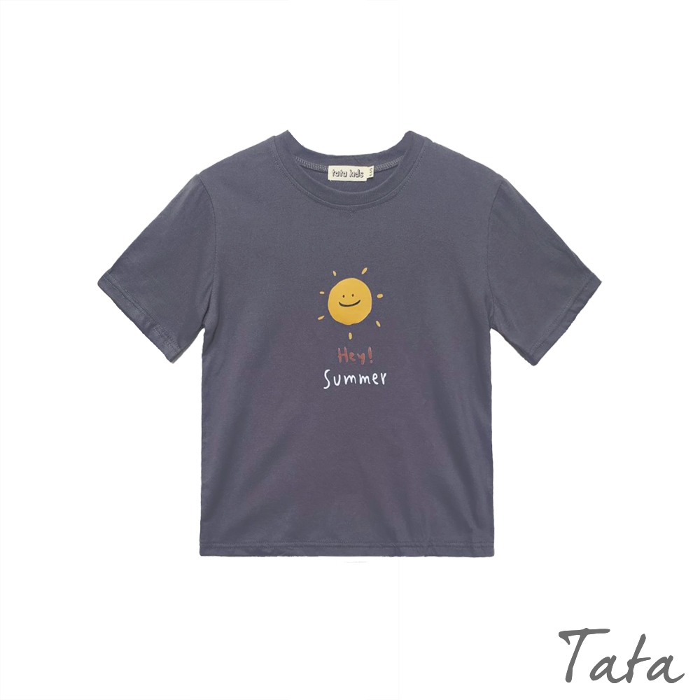 TATA KIDS 童裝 微笑太陽印花短袖T恤-共二色 product image 1