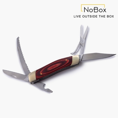 NoBox 01-0004 多功能口袋刀 Multi Tool Pocket Knife【紅色】