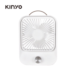 KINYO復古無段式桌扇(白)UF5750W