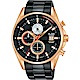 ALBA雅柏 年輕世代計時手錶(AM3598X1)-黑x玫塊金/43mm product thumbnail 1