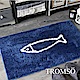 TROMSO 凱薩頂級厚絨毛吸水大地墊-M517北歐小魚藍 product thumbnail 1