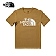 【The North Face 官方旗艦】北面男款棕色吸濕排汗LOGO印花短袖T恤｜81NW173 product thumbnail 1