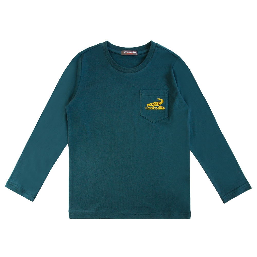 Crocodile Junior小鱷魚童裝-純棉素色T恤 (U62405-04 小碼款)
