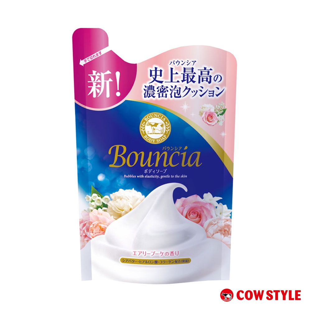 (任選)日本牛乳石鹼 美肌滋潤 愉悅花香沐浴乳補充包 360ml