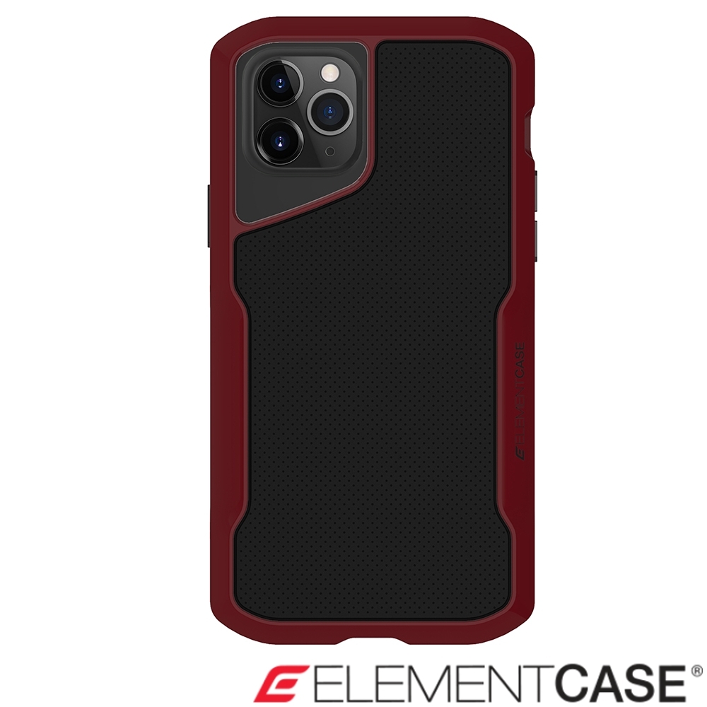 美國Element Case iPhone 11 Pro Shadow流線手感軍規殼-紅黑