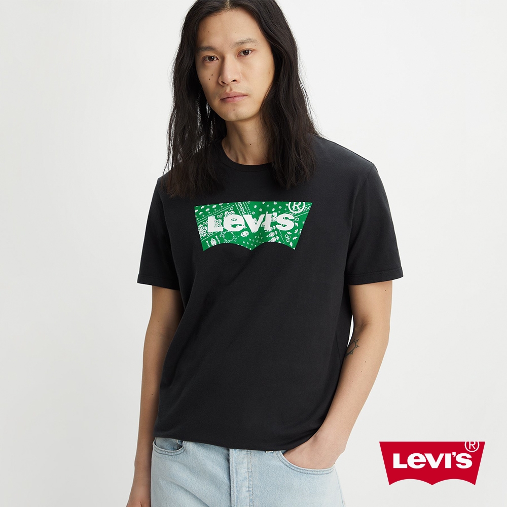 Levis 男款 合身版短袖T恤 / 變形蟲經典Logo 黑