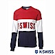 K-SWISS Round Sweat Shirts圓領長袖上衣-男-紅 product thumbnail 1
