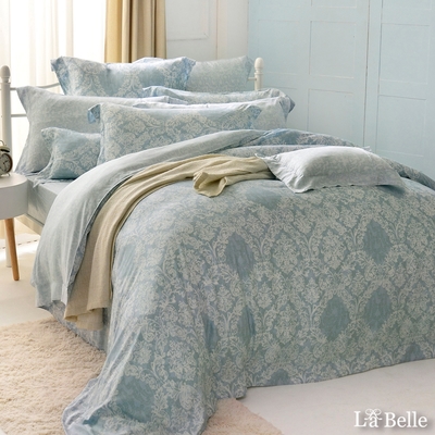 義大利La Belle 安格特 雙人數位天絲防蹣抗菌吸濕排汗兩用被床包組