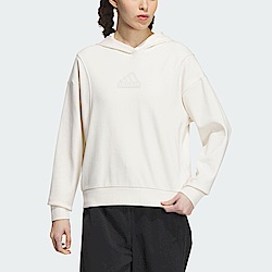 Adidas City ESC Hoody [IP7078] 女 連帽 上衣 帽T 亞洲版 運動 訓練 休閒 棉質 米白