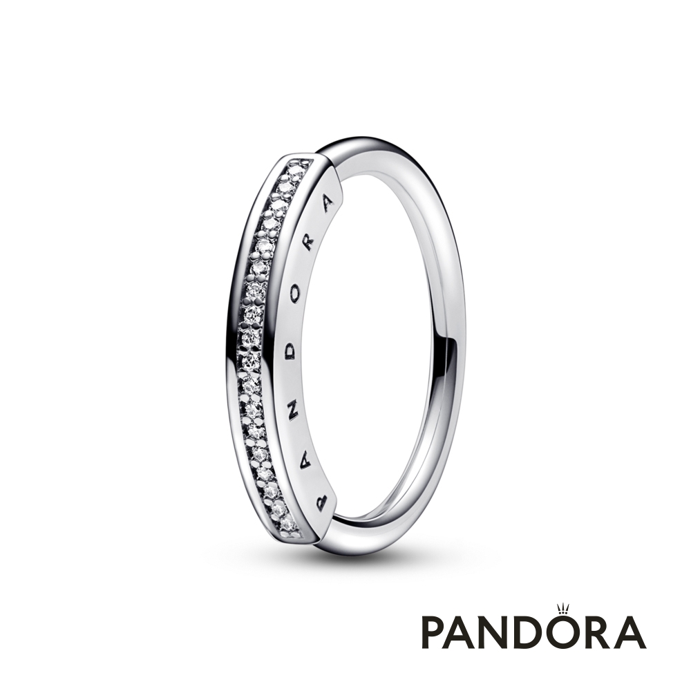 【Pandora官方直營】Pandora Signature I-D 密鑲寶石戒指-925銀