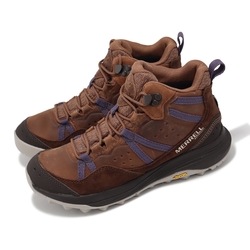 Merrell 戶外鞋 Siren 4 Traveler Mid WP 女鞋 棕藍 防潑水 中筒 抓地 郊山 登山鞋 ML037894