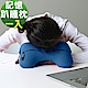 米夢家居-午睡防手麻-多功能記憶趴睡枕/飛機旅行車用護頸凹槽枕-藍(一入) product thumbnail 1