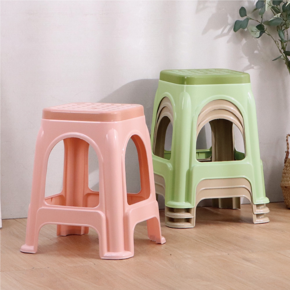 邏爵LOGIS 波普疊疊椅 塑膠椅 餐桌椅 椅子
