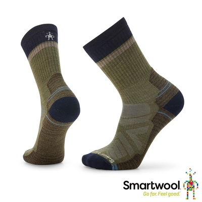 官方直營 Smartwool 機能戶外全輕量減震中長襪-Winding Trail 苔蘚綠 美麗諾羊毛襪 登山襪 保暖襪 除臭