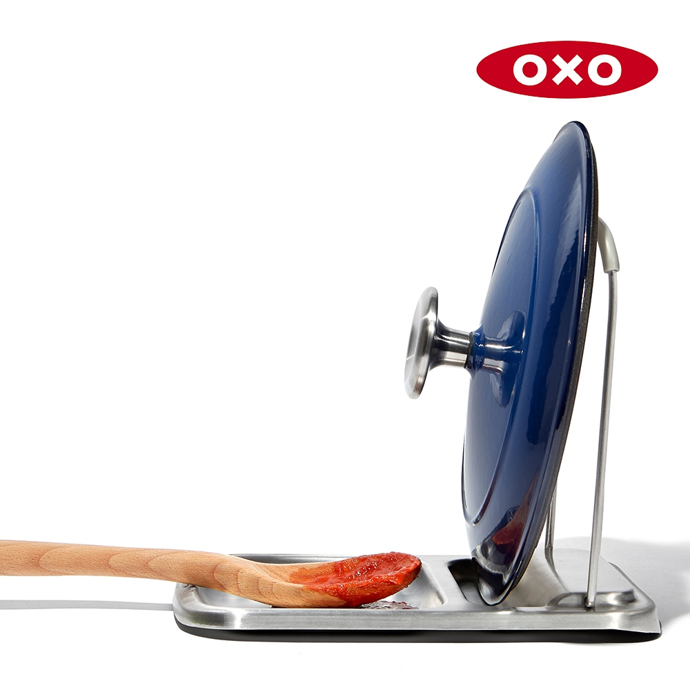 美國OXO 直立式鍋蓋餐具架
