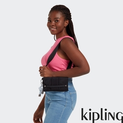 Kipling 經典率性黑信封造型肩背包-LELIO B