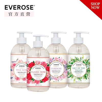 【Everose 愛芙蓉】香氛沐浴精300ml(多款任選/潔淨/保濕/禮盒/送禮)