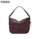 FOSSIL JOLIE 真皮新月斜背包-無花果紫紅 ZB7716503 product thumbnail 1