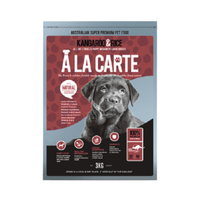 ALACARTE阿拉卡特天然糧-袋鼠肉&羊肉低脂低敏配方四週以上全齡犬適用 1.5KG (27A1915)(購買第二件贈送寵物零食x1包)