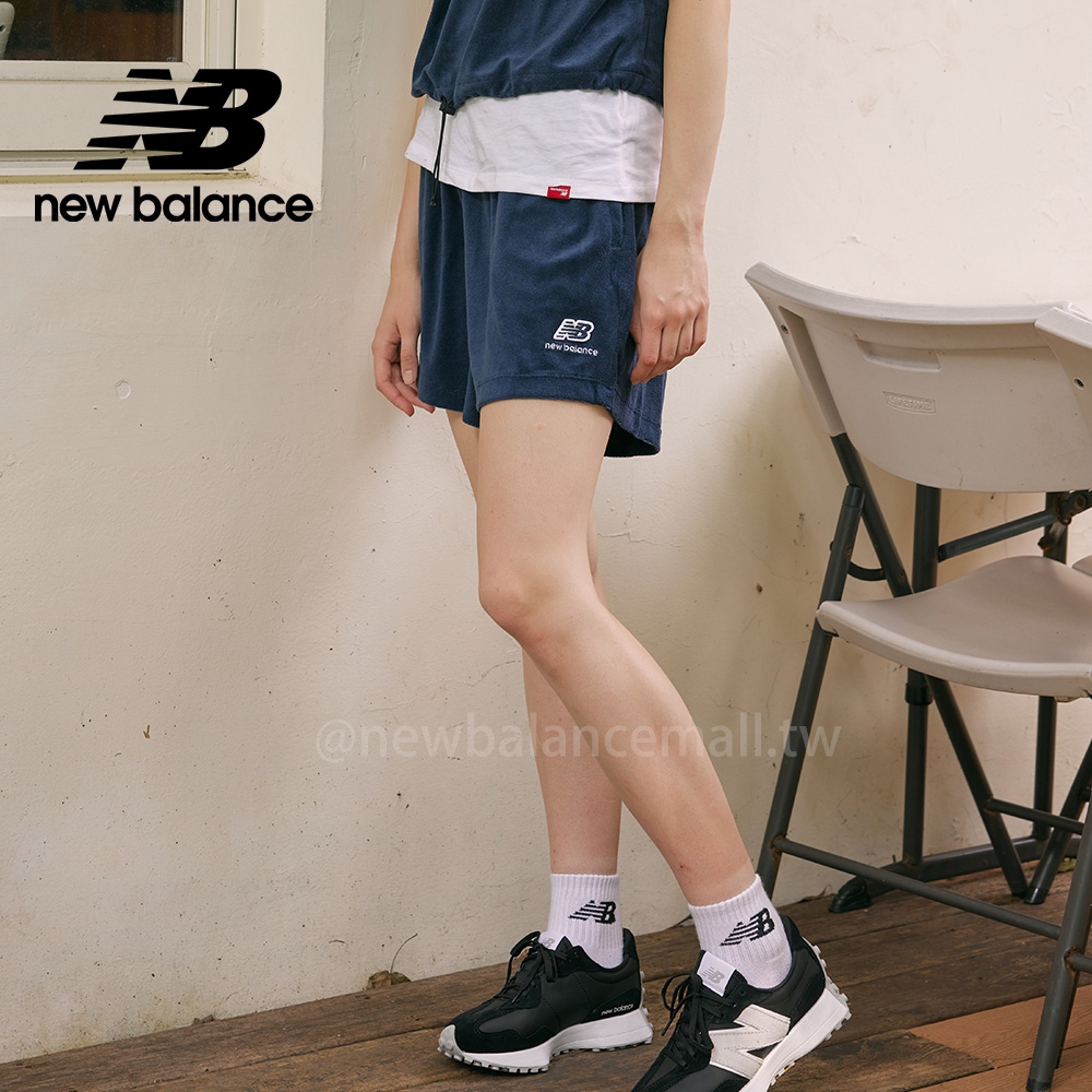 [New Balance]NB短褲_女性_藍色_WS21503NGO