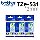 【3入組】brother 原廠護貝標籤帶 TZe-531 (藍底黑字 12mm) product thumbnail 2