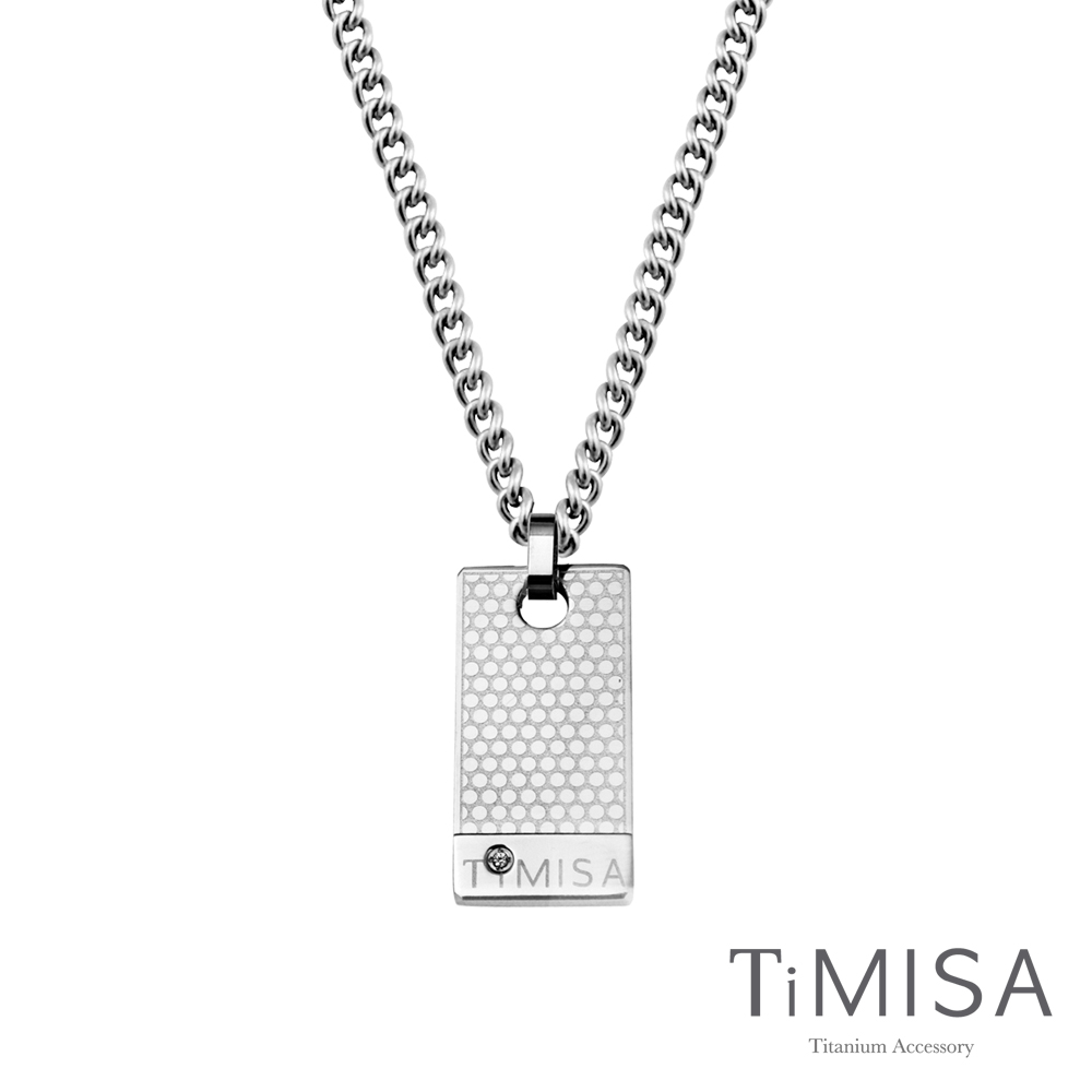 TiMISA《宣言(S)》軍牌純鈦項鍊(M02D)