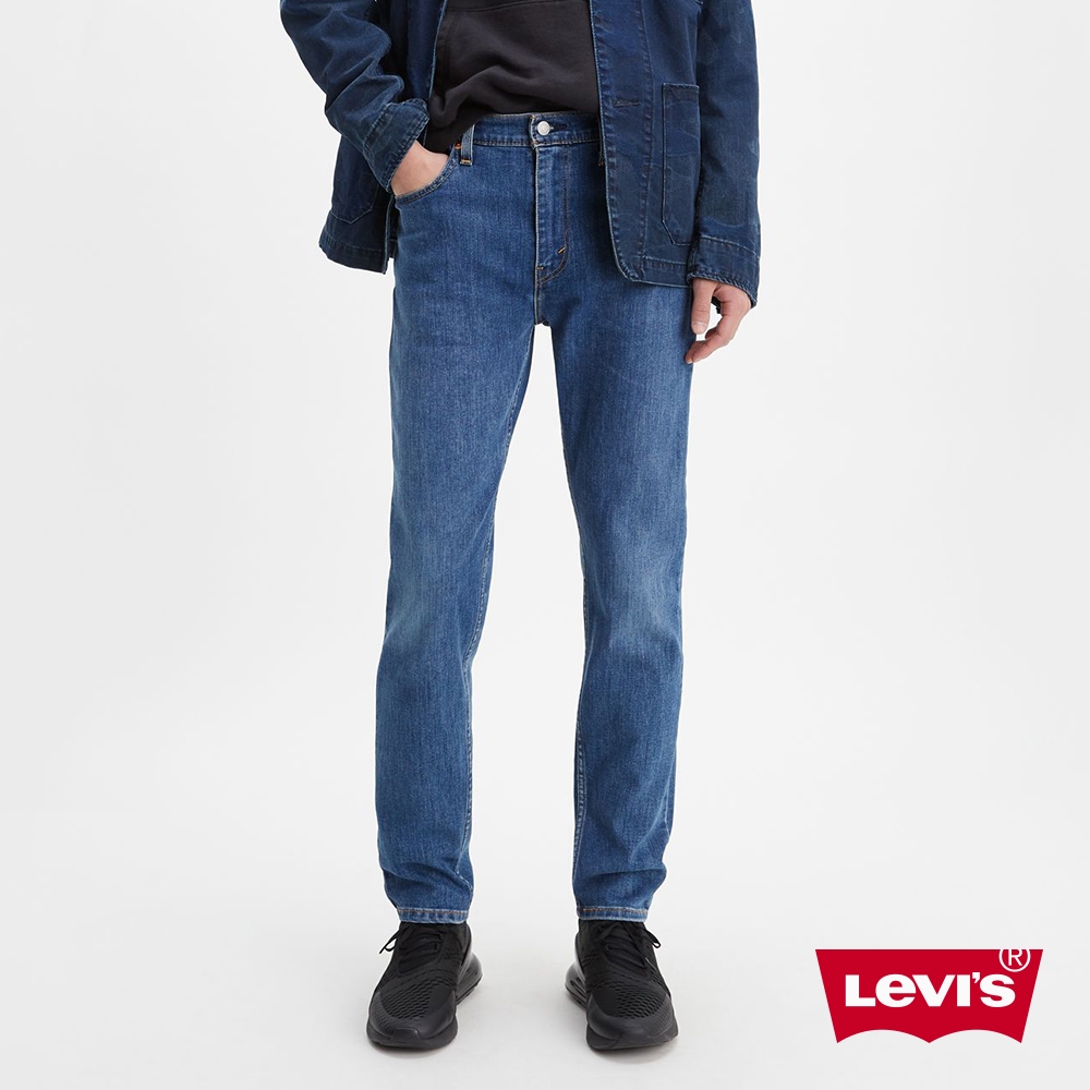 Levis 男款 上寬下窄 512低腰修身窄管牛仔褲 中藍基本款 恆溫調節機能 彈性布料