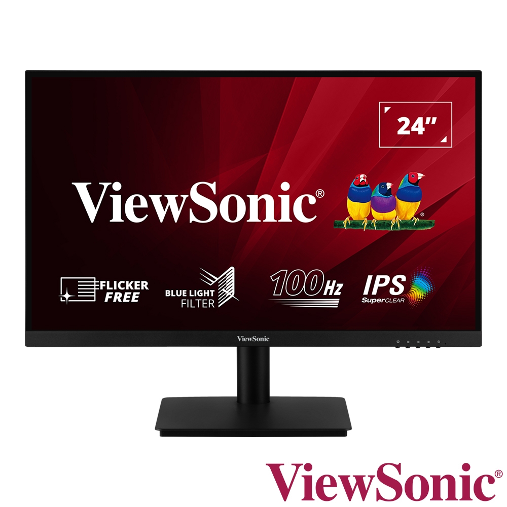 ViewSonic VA2406-h-2 24型 FHD薄邊框護眼電腦螢幕